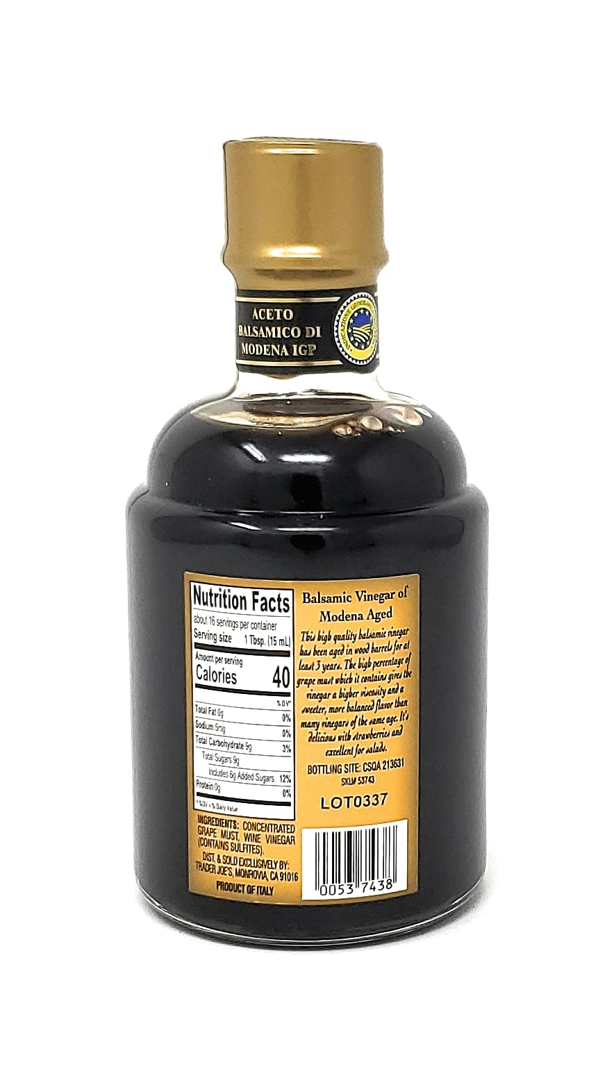 Amazon.com : Gold Aceto Balsamico Di Modena : Grocery & Gourmet Food